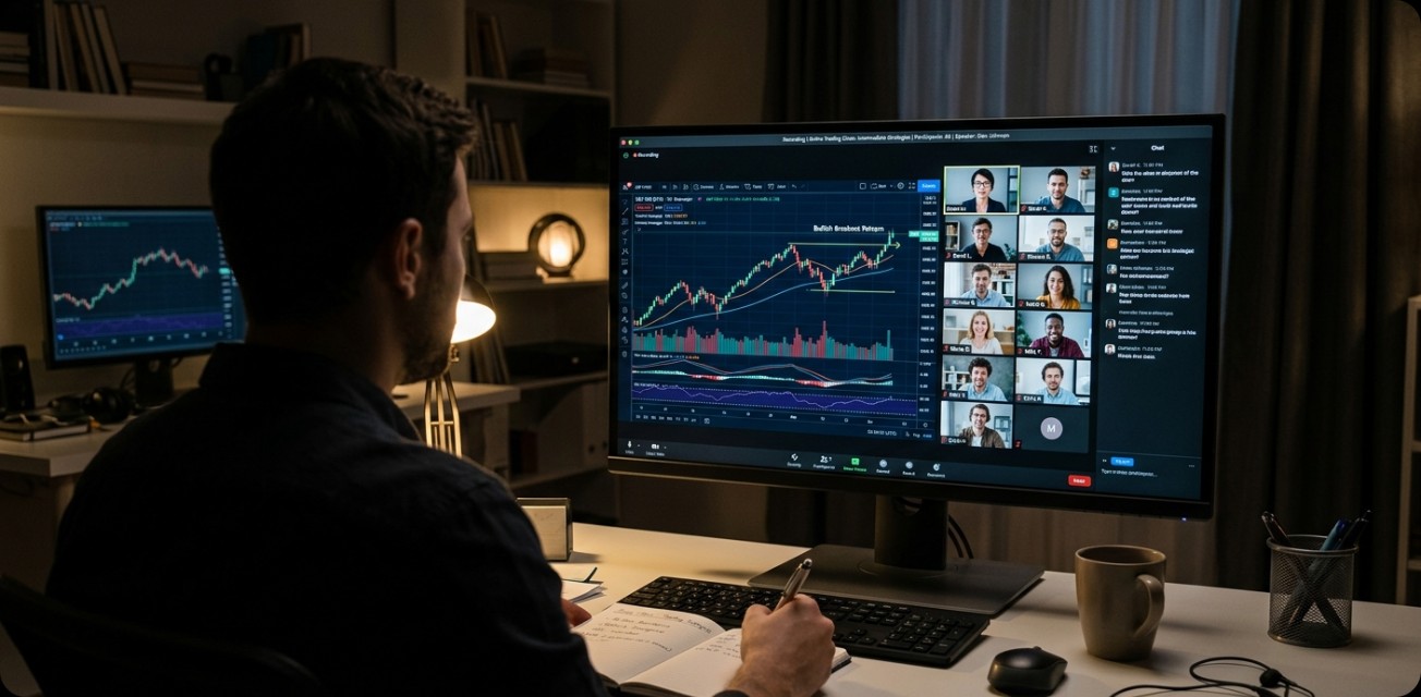 Live trading session